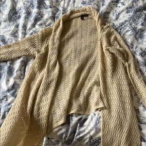Full Tilt Cream Open-Knit Cardigan